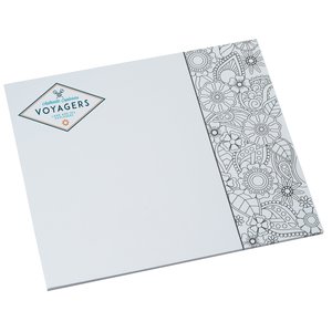 Color-In Paper Mouse Pad - Floral - 24 hr Main Image