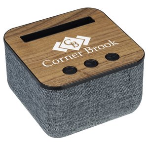 Shae Fabric and Wood Bluetooth Speaker Main Image