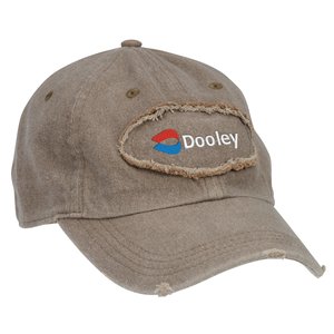 Authentic Pigment Pigment-Dyed Raw-Edge Patch Baseball Cap Main Image