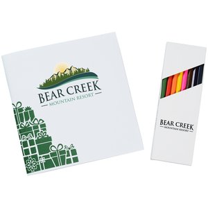 Coloring Book & Pencil Set - Holiday Main Image