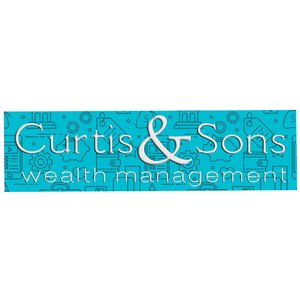 Full Color Static Decal - Rectangle - 1" x 3-3/4" Main Image