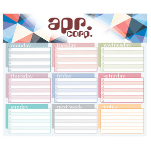 Bic Note Paper Mouse Pad - Color Blocks - 25 Sheet - 24 hr Main Image