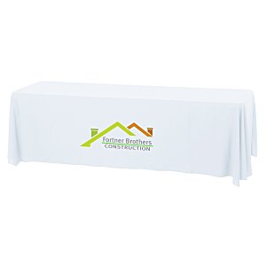 Serged Open-Back Stain Resistant Table Throw - 8' - 24 hr Main Image