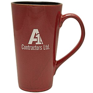Serenity Reactive Glaze Cafe Mug - 18 oz. - Deep Etch Main Image