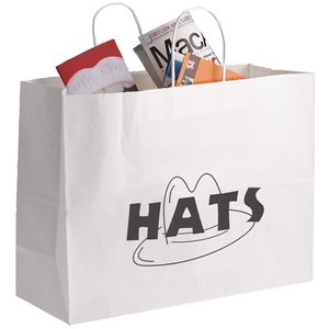 Matte White Shopping Bag - 12" x 16" Main Image