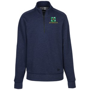 New Era Tri-Blend 1/4-Zip Pullover - Embroidered Main Image