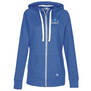 New Era Sueded Cotton Full-Zip Hoodie - Ladies' - Embroidered Main Image