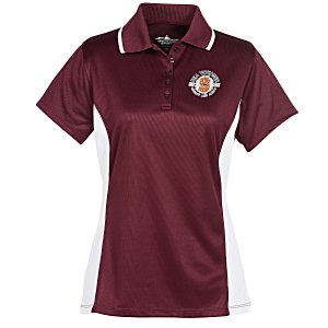 Tipped Colorblock Wicking Polo - Ladies' - Full Color Main Image
