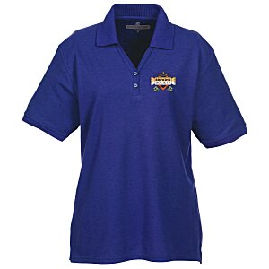 Soft Touch Pique Y-Placket Sport Shirt - Ladies' - Full Color Main Image