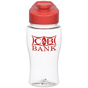 Clear Impact Poly-Pure Lite Bottle with Flip Carry Lid - 18 oz. Main Image