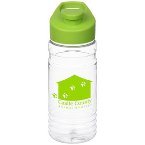 Clear Impact Line Up Bottle with Flip Carry Lid - 20 oz. Main Image