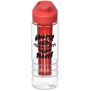 Clear Impact Infuser In The Groove Bottle with Flip Carry Lid - 24 oz. Main Image