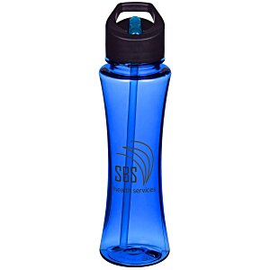 Curve Bottle with Two-Tone Flip Straw Lid - 17 oz. Main Image