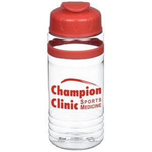 Clear Impact Banded Line Up Bottle with Flip Lid - 20 oz. Main Image