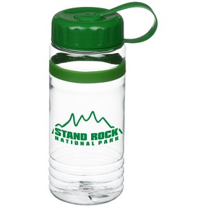 Clear Impact Banded Line Up Bottle with Tethered Lid - 20 oz. Main Image
