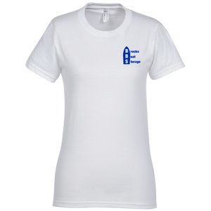 American Apparel Fine Jersey T-Shirt - Ladies' - White - Screen Main Image