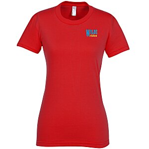 American Apparel Fine Jersey T-Shirt - Ladies' - Colors - Embroidered Main Image