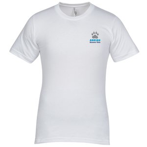 American Apparel Fine Jersey T-Shirt - Men's - White - Embroidered Main Image