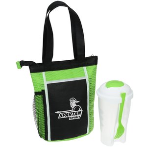 Salad Wave Zippered Lunch Tote Set Main Image