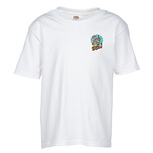 Fruit of the Loom HD T-Shirt - Youth - White - Embroidered Main Image