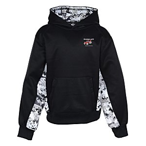 Badger Colorblock Digital Camo Hoodie - Youth - Embroidered Main Image