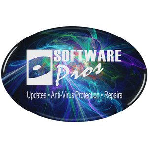 Domed Magnet - Oval - 2" x 3" Main Image