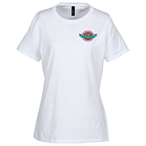 Hanes Perfect-T - Ladies' - White - Embroidered Main Image