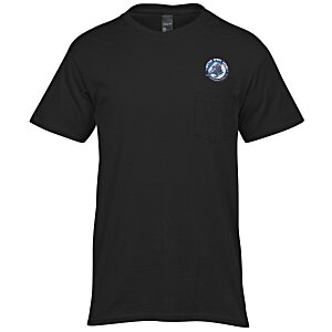 Hanes Nano-T Pocket T-Shirt - Colors - Embroidered Main Image