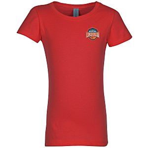 Next Level Fitted 4.3 oz. Crew T-Shirt - Girls' - Embroidered Main Image