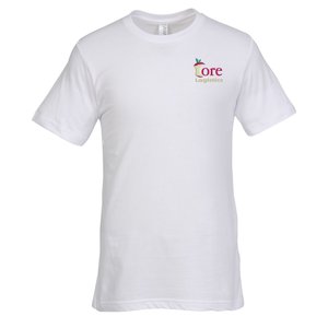 Bella+Canvas Crewneck T-Shirt - Men's - White - Embroidered Main Image