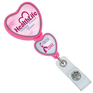 Double Up Badge Holder - Heart Main Image