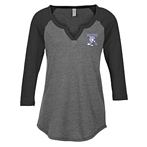 Alternative Baseball 3/4 Sleeve T-Shirt - Ladies' - Embroidered Main Image