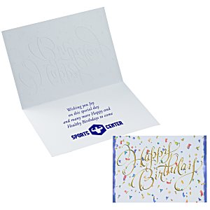 Confetti Birthday Greeting Card Main Image