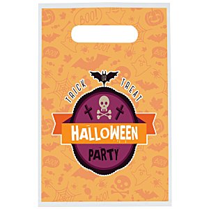 Recyclable Full Color Die Cut Handle Plastic Bag - 9" x 7-1/2" Main Image