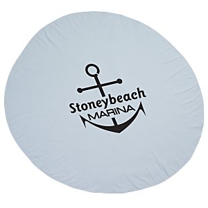 Surfside 360 Round Beach Towel - White Main Image