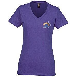 District Perfect Blend V-Neck T-Shirt - Ladies' - Embroidered Main Image