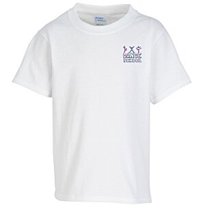 Port Classic 5.4 oz. T-Shirt - Youth - White - Embroidered Main Image