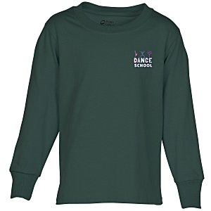 Port Classic 5.4 oz. Long Sleeve T-Shirt - Youth - Colors - Embroidered Main Image