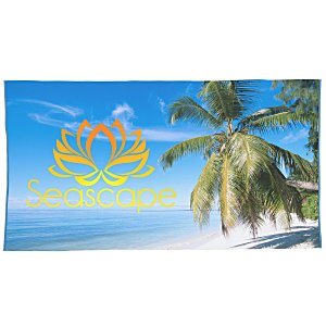 SubliPlush Velour Beach Towel - 35" x 65" - Colors Main Image