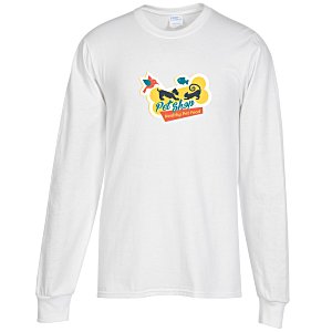 Port Classic 5.4 oz. Long Sleeve T-Shirt - Men's - White - Full Color Main Image