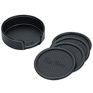 Carbon Fiber Coaster Set Main Image