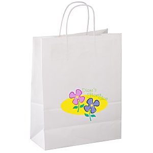 Matte Shopping Bag - 13" x 10" - White - Full Color Main Image