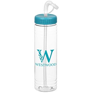 Clear Impact Halcyon Water Bottle with Straw Lid - 24 oz. Main Image