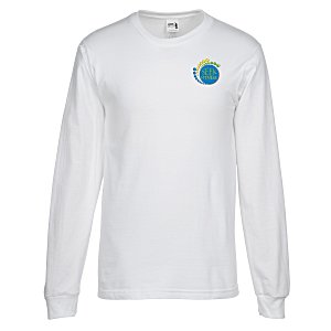 Gildan Hammer LS T-Shirt - White - Embroidered Main Image