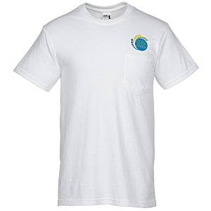 Gildan Hammer Pocket T-Shirt - White - Embroidered Main Image