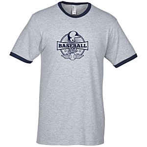 American Apparel Fine Jersey Ringer T-Shirt Main Image