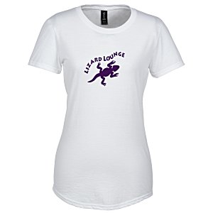 Gildan Tri-Blend T-Shirt - Ladies' - White - Screen Main Image