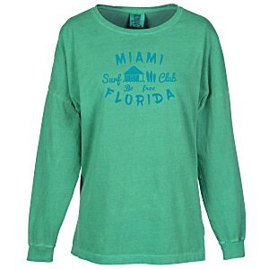 Comfort Colors Garment-Dyed LS Drop Shoulder T-Shirt - Screen Main Image