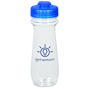Refresh Flared Water Bottle with Flip Lid - 16 oz. - Clear - 24 hr Main Image