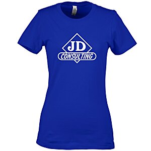 Next Level Fitted 4.3 oz. Crew T-Shirt - Ladies' - Screen - 24 hr Main Image